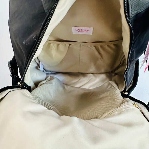 ISAAC MIZRAHI TIKTOK VIRAL LAPTOP ON-THE-GO ESSENTIALS TRAVEL BACKPACK BLACK - Picture 7 of 12